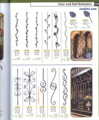 Wrought iron baluster come in thousands of options - classical, cantemporary, deco, even whimsical