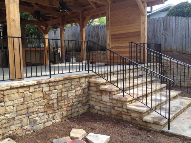 wrought iron railing required by code for new installations and remodel work