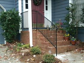 Wrought Iron handrails basic picket design